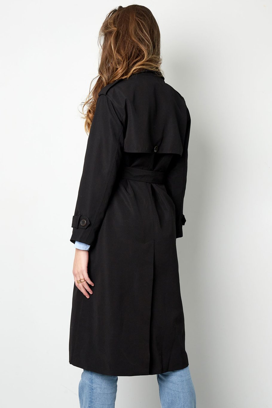 Gabardina básica larga - beige S Imagen13